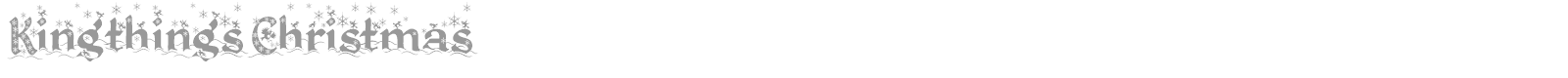 Kingthings Christmas font preview